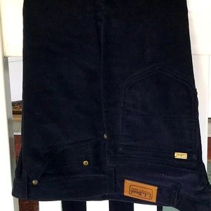 L.L. Bean Navy Corduroy pants.  Never been worn. 36x32L